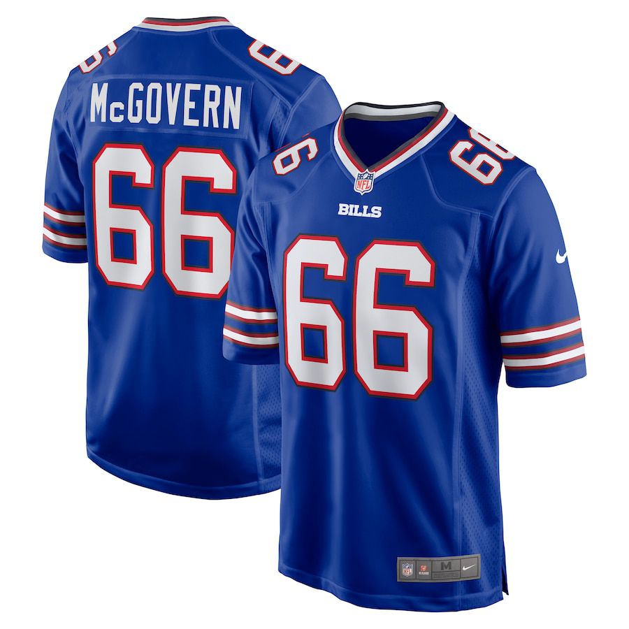 Men Buffalo Bills 66 Connor McGovern Nike Royal Game Player NFL Jersey